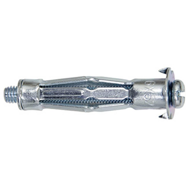 fischer HM 6 x 65 S - Hohlraum-Metalldübel mit Schraube zum Befestigen von Bildern, Gardinenschienen