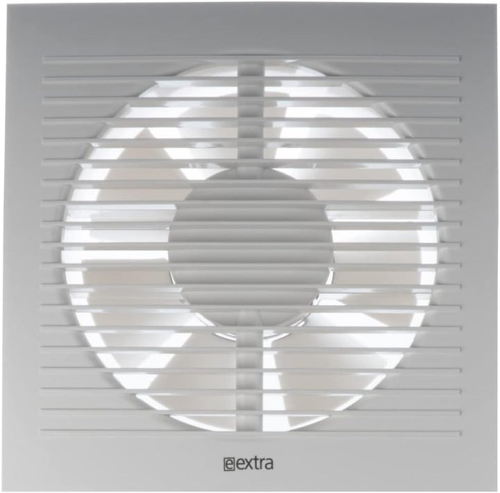 EUROPLAST Ø 150mm Wandventilator Lüfter Abluft Kabel Schalter Ventilator Küche WC Bad - Kunststoff -