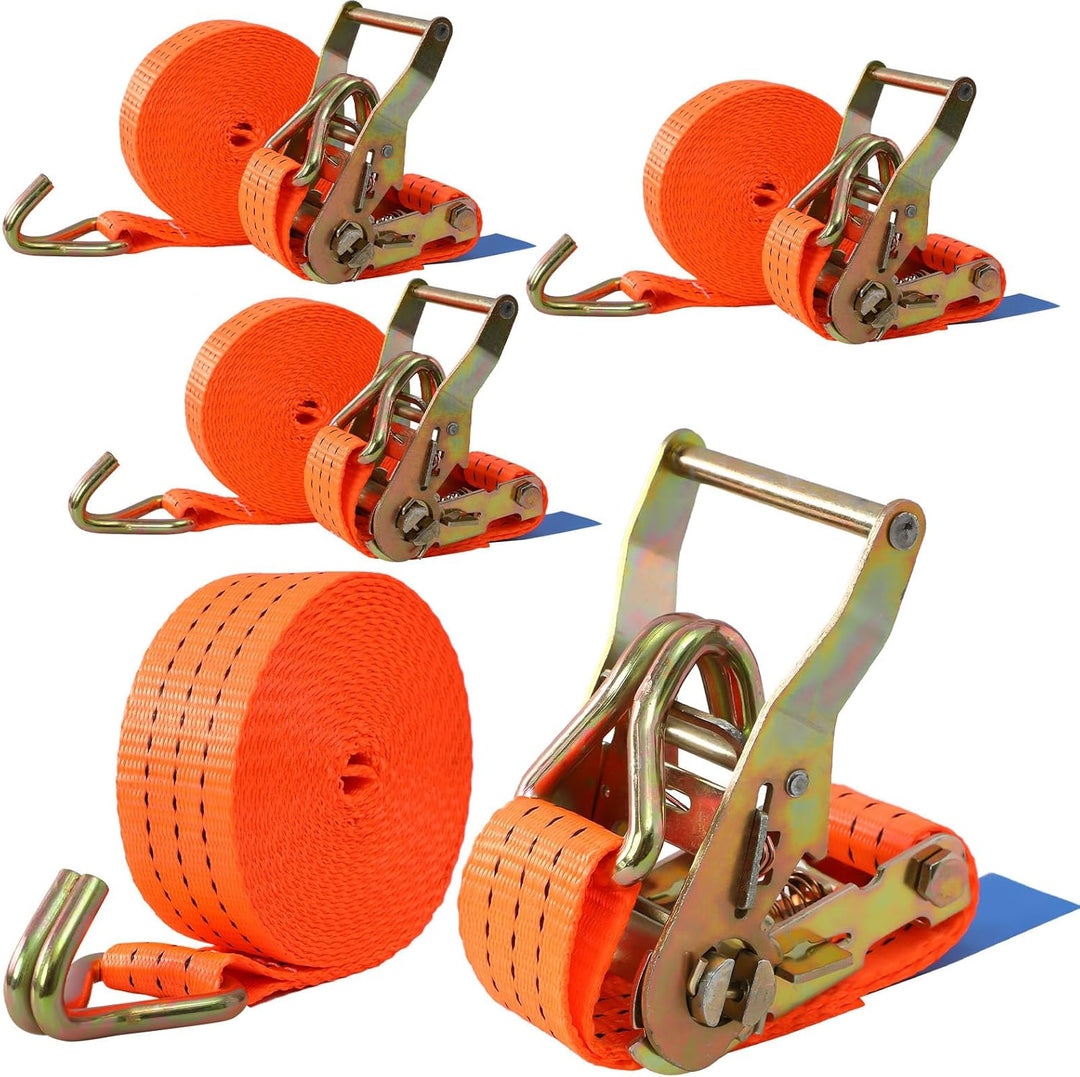 4 Stück Spanngurte mit Ratsche in 6m x 40mm 3000kg,3T Spanngurt Zurrgurte mit Ratsche und Haken, Rat