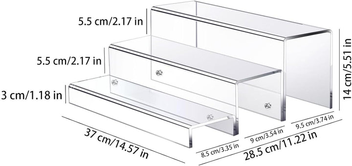Liquor Bottles, 3-Tier Acrylic Liquor Display Stand, Liquor Bottle Riser Shelf, Wine Bottle Display