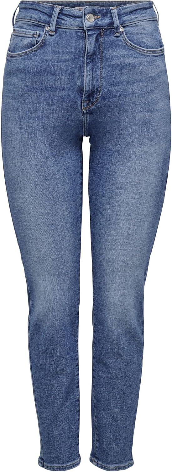 ONLY Female Skinny Jeans ONLEMILY Stretch HW ST AK DNM CRO571 NOOS 30W / 34L Medium Blue Denim, 30W