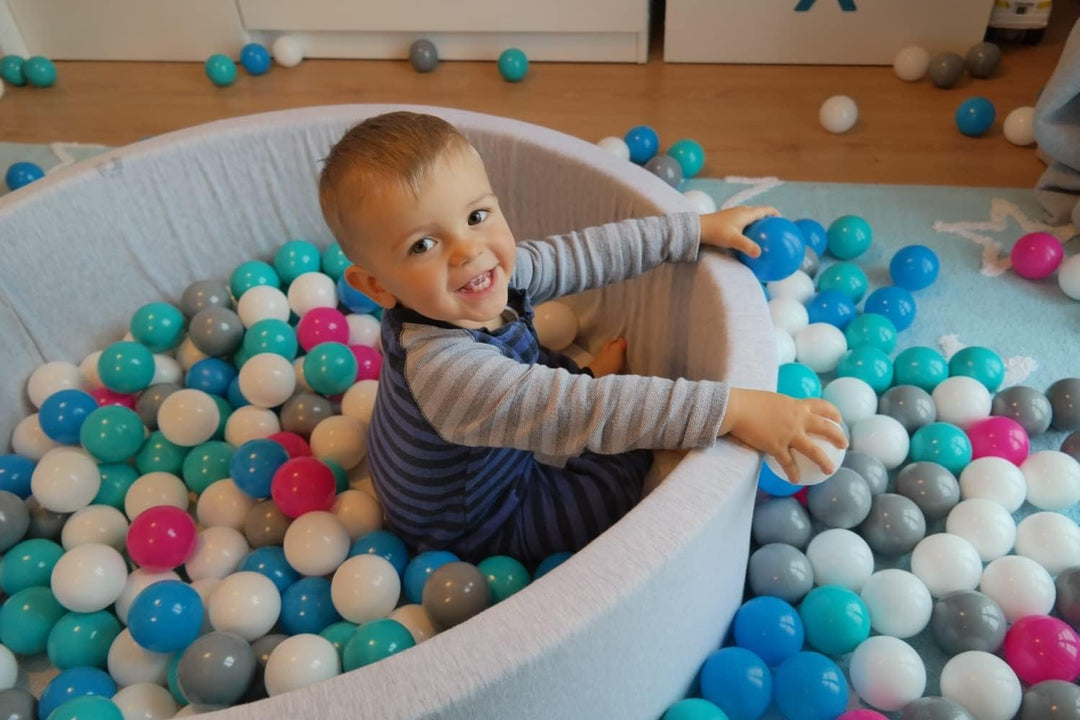 Velinda Bällebad Ballpool Kugelbad Bällchenbad Bällchenpool Kinder Pool mit 150 Bällen (Farbe der Bä