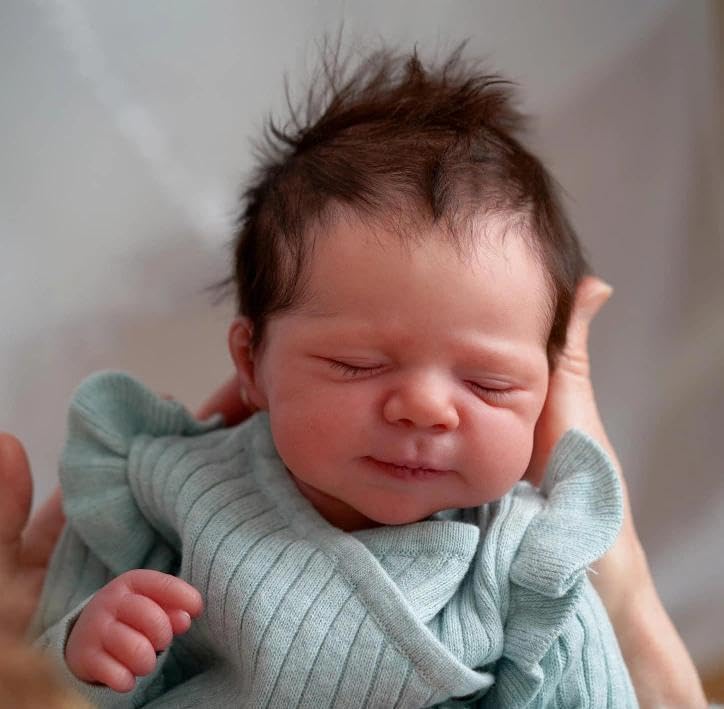 Zero pam Reborn Puppen Lebensecht-45CM Reborn Baby Mädchen, Lebensechte Babypuppen, Echte Babypuppe