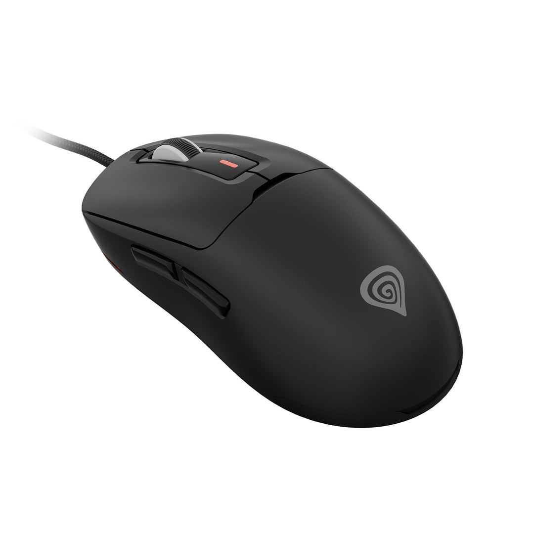 Genesis Krypton 660 Gaming Maus mit Kabel Schwarz, leichte Gaming Maus 49g, 12000 DPI USB PC Maus, P