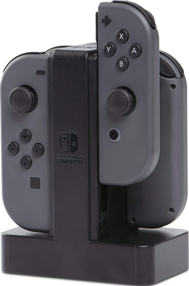 PowerA Joy-Con-Ladestation für Nintendo Switch Schwarzgrau Single, Schwarzgrau Single