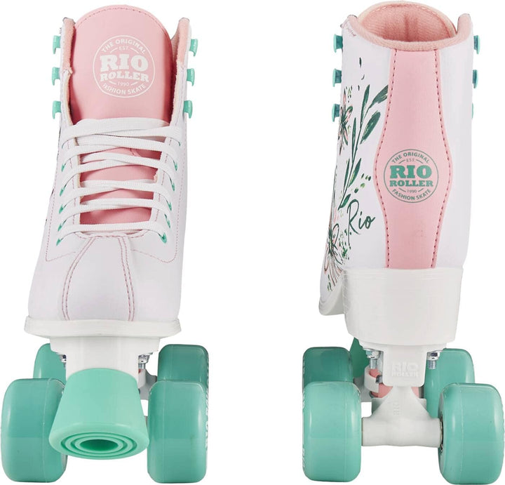 Rio Roller Artist Rollschuhe für Erwachsene, Unisex 40.5 Blume, 40.5 Blume