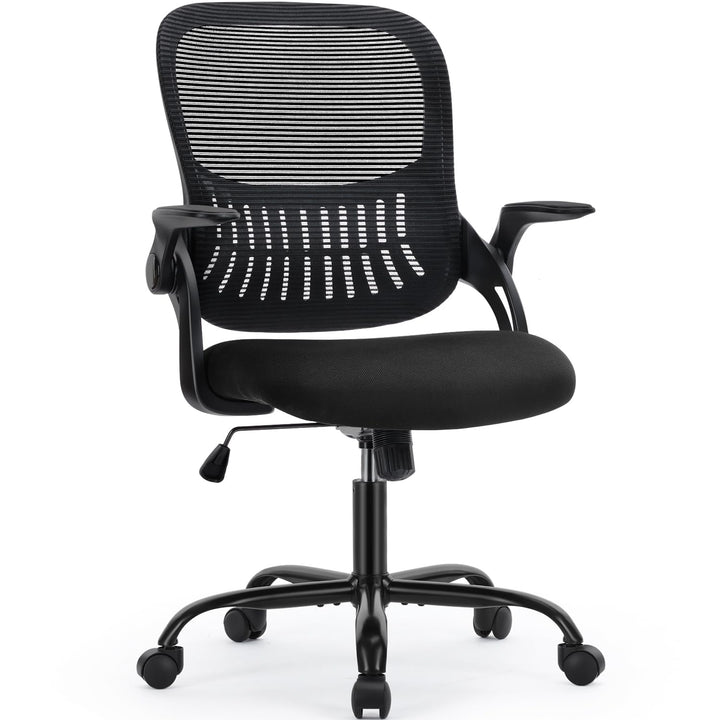 DUMOS Bürostuhl Ergonomisch Schreibtischstuhl mit Lendenwirbelstütze Verstellbaren Armlehnen Drehstu