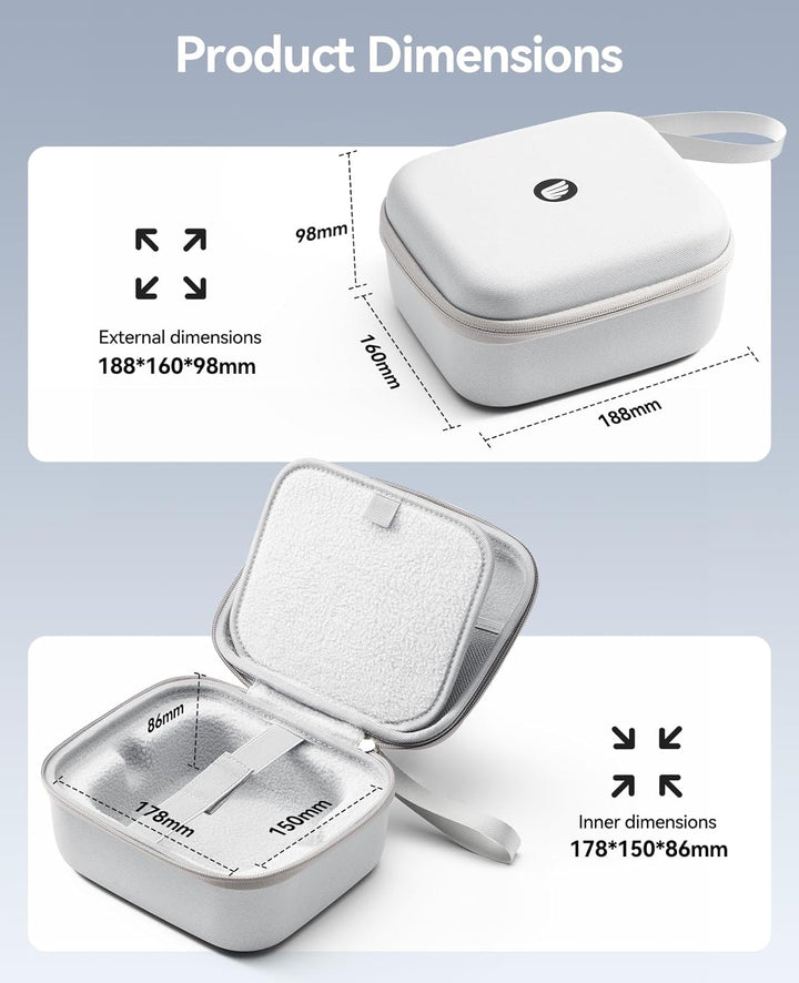 ORICO Aufbewahrungstasche für Mac mini M4 - Stossfeste, antistatische Hartschale aus 900D wasserabwe