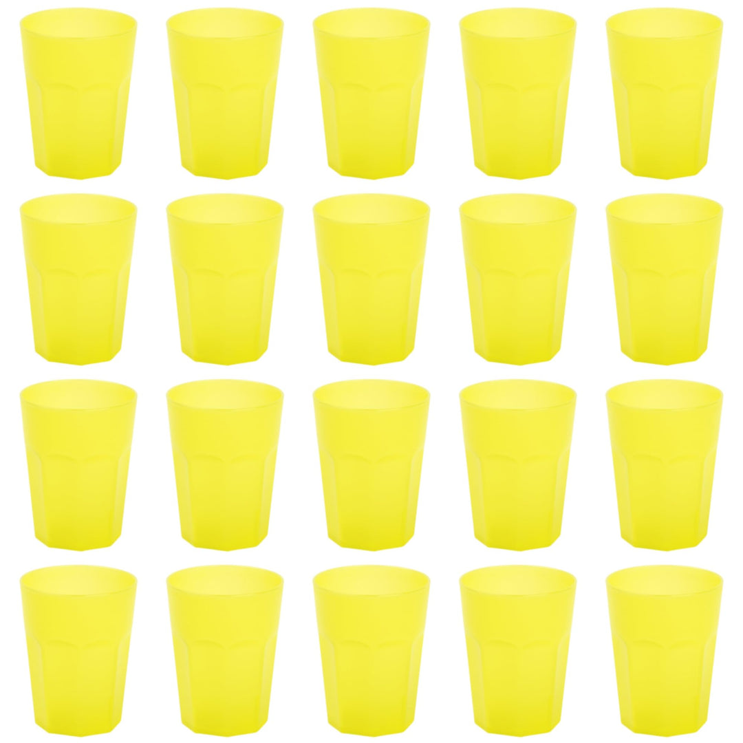 ENGELLAND 20x Kunststoffbecher Trinkbecher Party-Becher Plastik Trink-Gläser Mehrweg Coktailbecher G