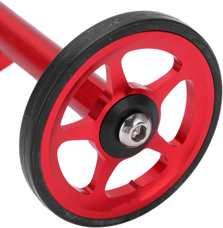 Easy Wheel Faltrad-Verlängerungsstange Teleskop-Verlängerungsstange für Brompton 3sixty rot, rot