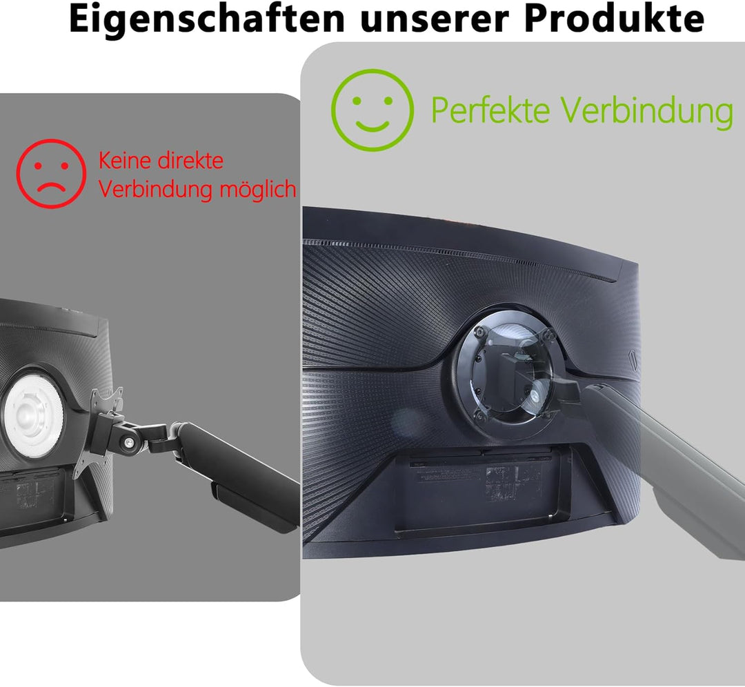 Odyssey G7 VESA Adapter kompatibel mit Samsung Odyssey G6, G7 Monitoren (passend für G65B G70A G70B