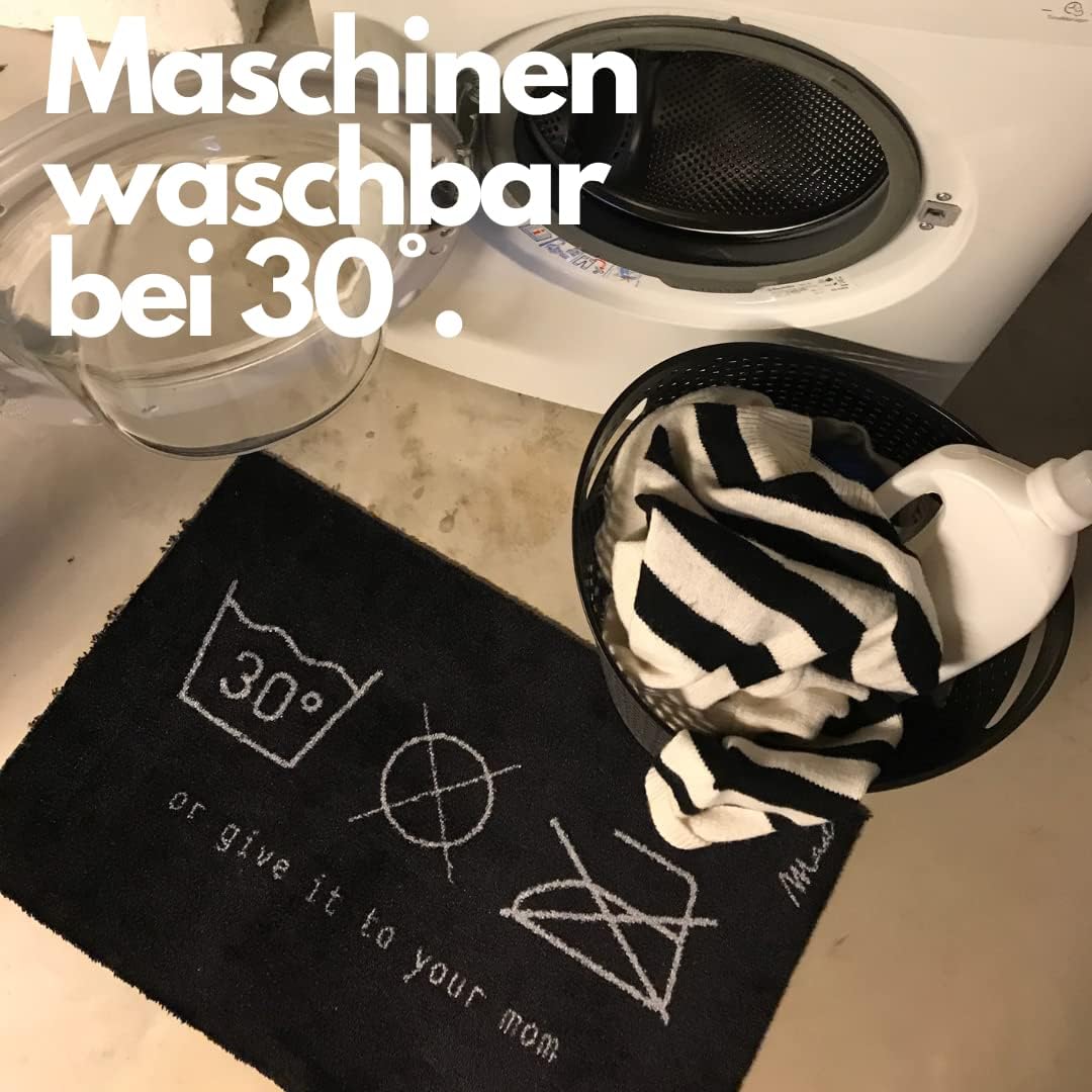 Mad about Mats Fussmatte Perla, Türvorleger, Indoor, Badematte, Pink Rot, Mit Spruch Smile., Trendy,