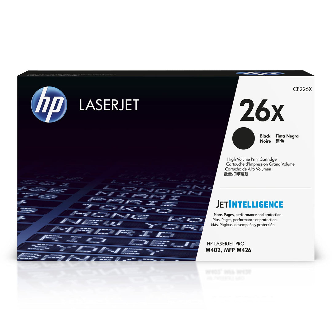 HP 26X (CF226X) Schwarz Original Toner mit hoher Reichweite für HP Laserjet Pro M402, HP Laserjet Pr
