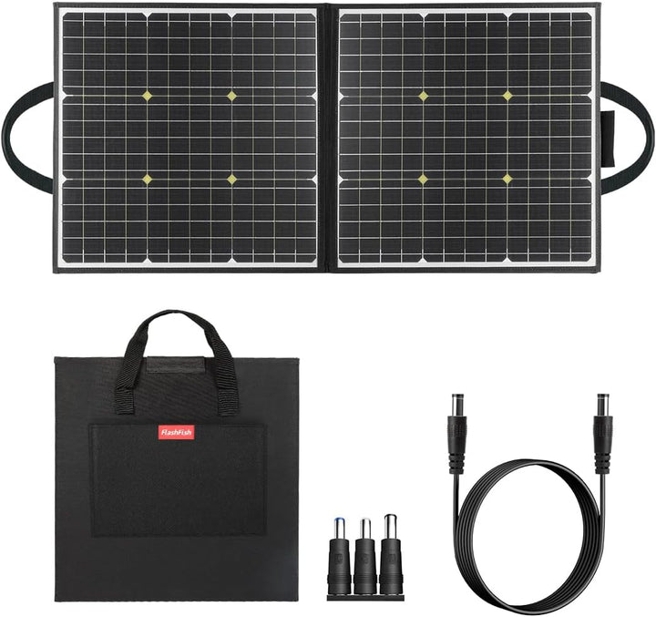 Solarpanel Faltbar 100W Solar Powerbanks 18V Monokristalline Solarmodule Balkonkraftwerk Camping Pow