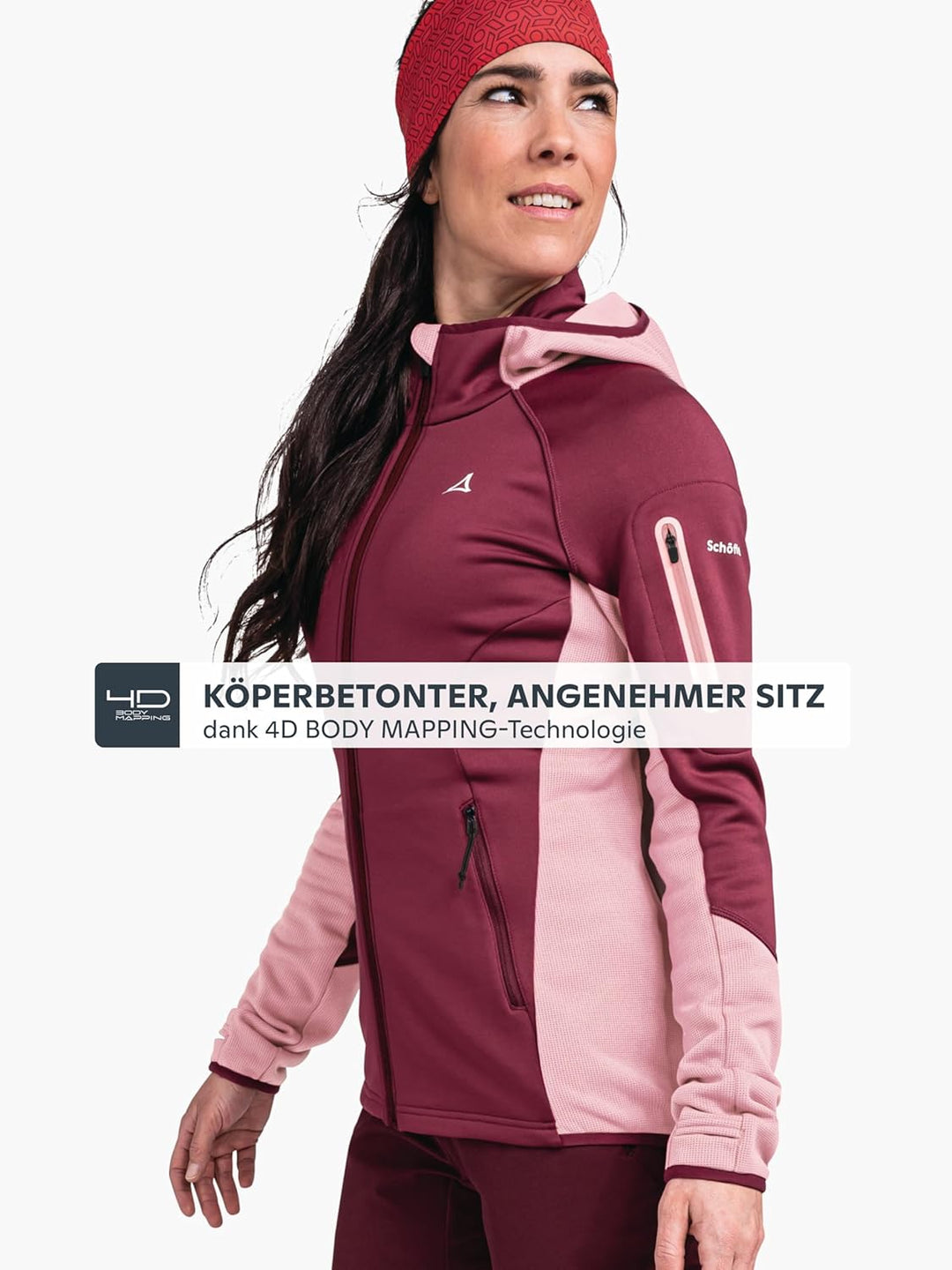 Schöffel Damen Fleece Hoody Lodron L atmungsaktiver Fleece Pullover mit hoher Bewegungsfreiheit, fun