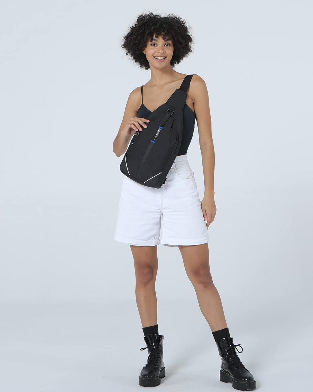 WATERFLY Anti-Diebstahl Sling Bag für Damen und Herren Brusttasche Hippie Crossbody Bag Multipurpose