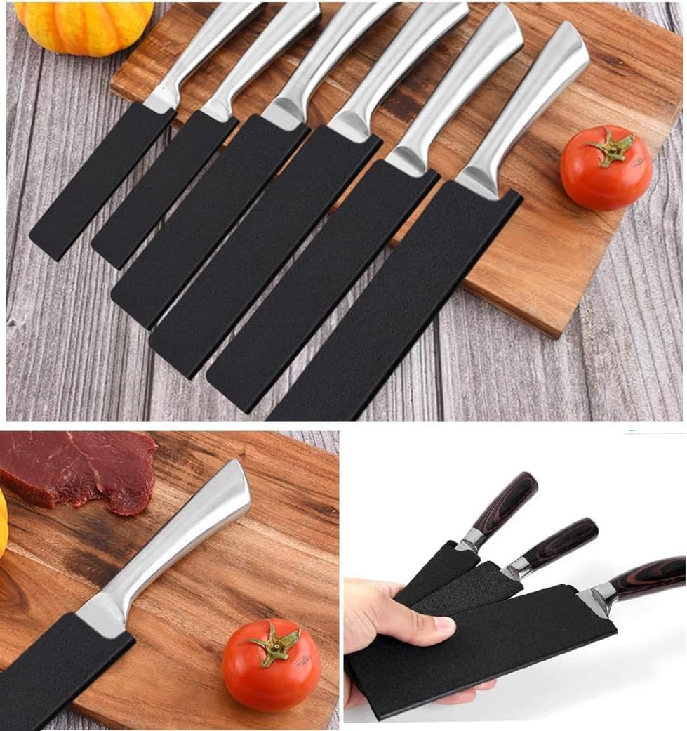 MUSLONG Messerschutz Klingenschütze mit Samt Innenfutter, 10 Stück Universal Messerschutz Set | 100%
