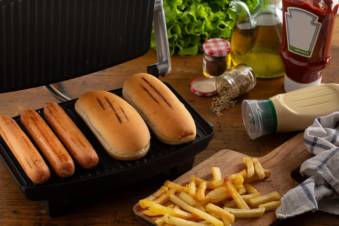Ariete 1911 Toast & Grill Slim - Antihaft-Elektroplatte für Toast und Sandwich - gerippte Platte - 1