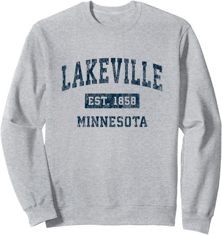 Lakeville Minnesota MN Vintage-Sportdesign, Marineblau Sweatshirt