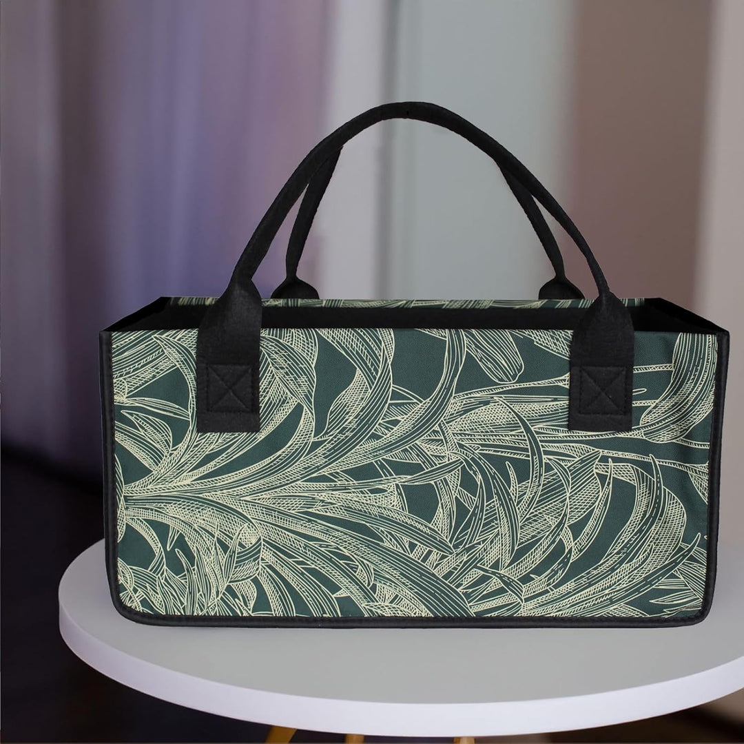 2 Stück Filztaschen Einkaufstasche Kaminholztasche Kaminholzkorb Filz Zeitungsständer Zeitungskorb (