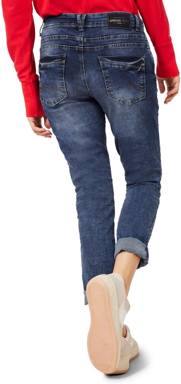 Cecil Damen Jeans 25 Mid Blue Used Wash (Blau), 25 Mid Blue Used Wash (Blau)