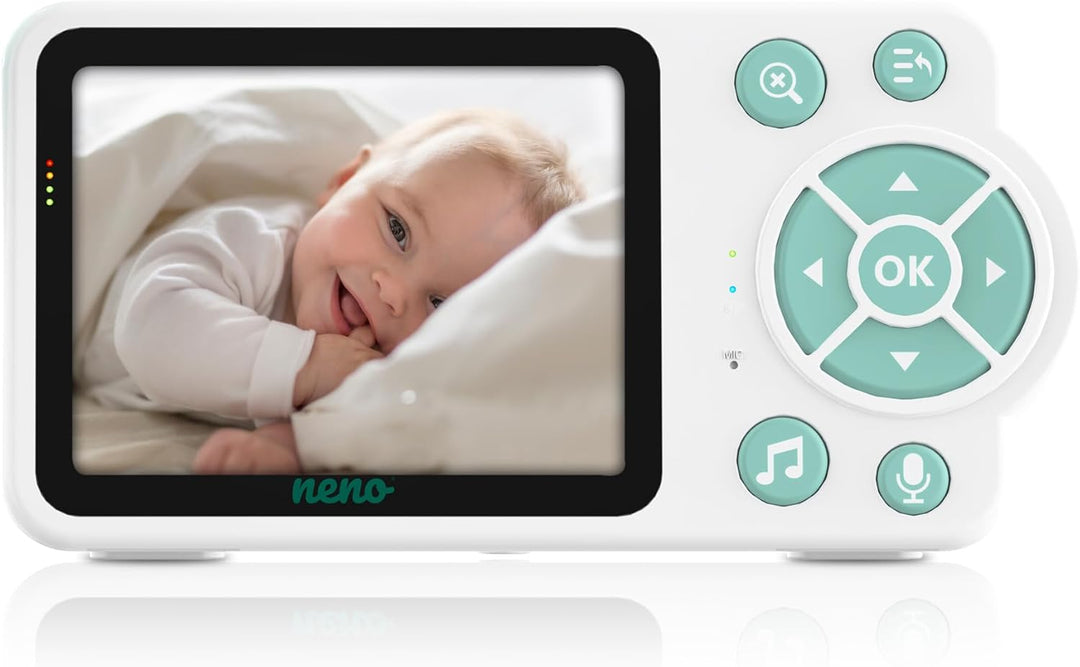 NENO Bambino Baby Monitor – elektronisches Babyphone mit Empfänger - Nachmodus - Alarmfunktion - Lul