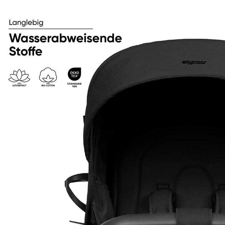 my junior® PLIA² | grosser Komfortbuggy mit Luftkammerreifen, Einhand-Faltmechanismus, einstellbare