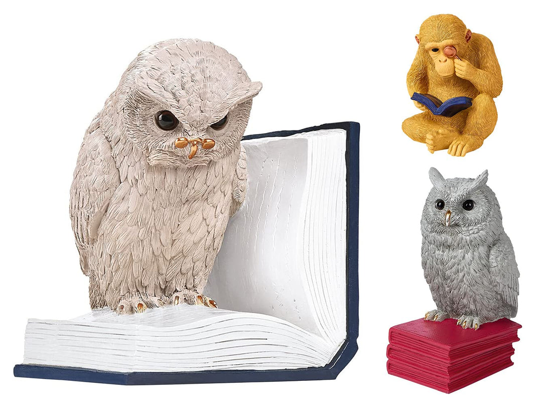 moses. Buchstütze B-Uhu-ch - Deko Objekt für das Bücherregal, 3D Eule als Stopper für die Lieblingsb