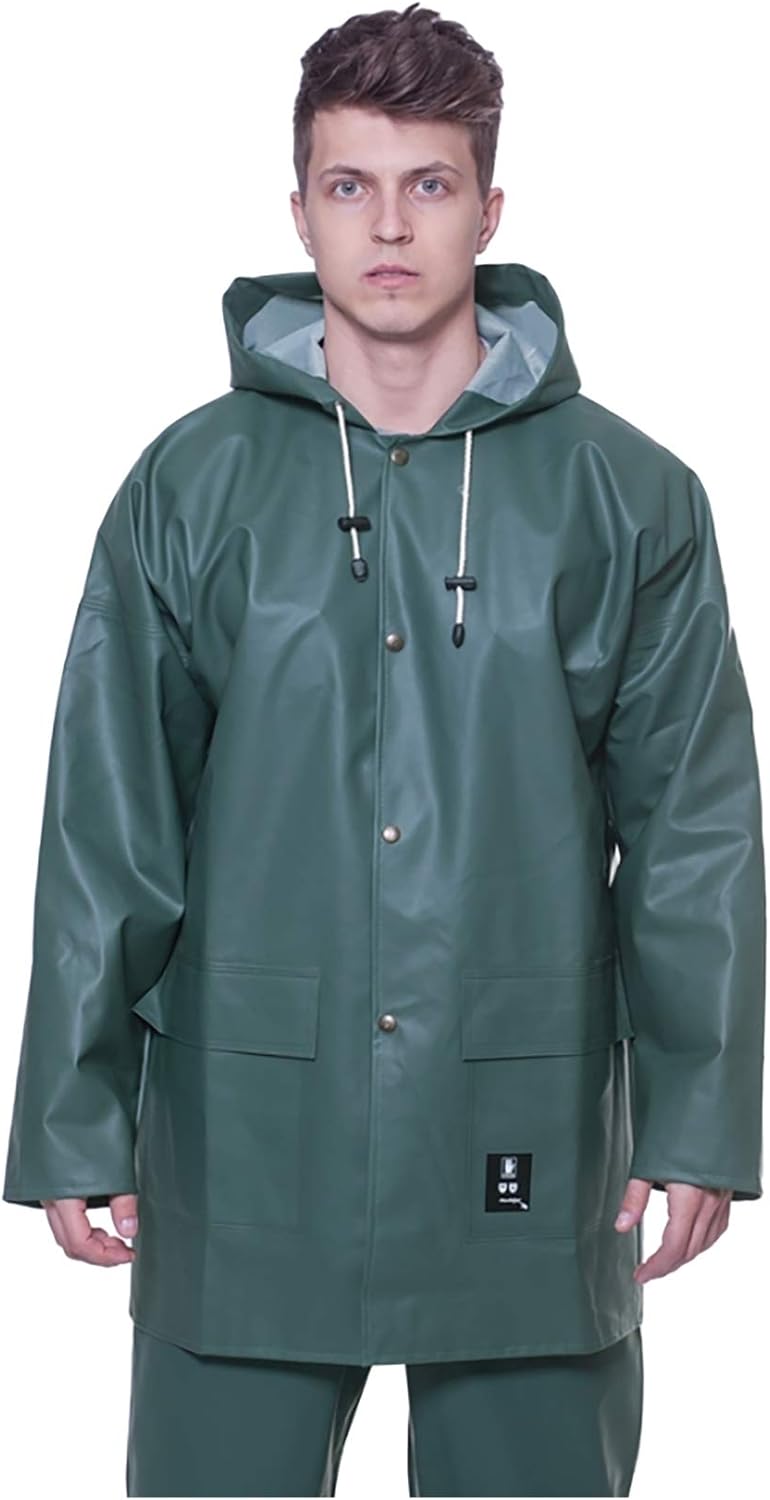 PROS 101 Regenjacke Arbeitsjacke Schutzjacke Herren Damen EN ISO 13688 EN 343 Schweissnähte Plavitex