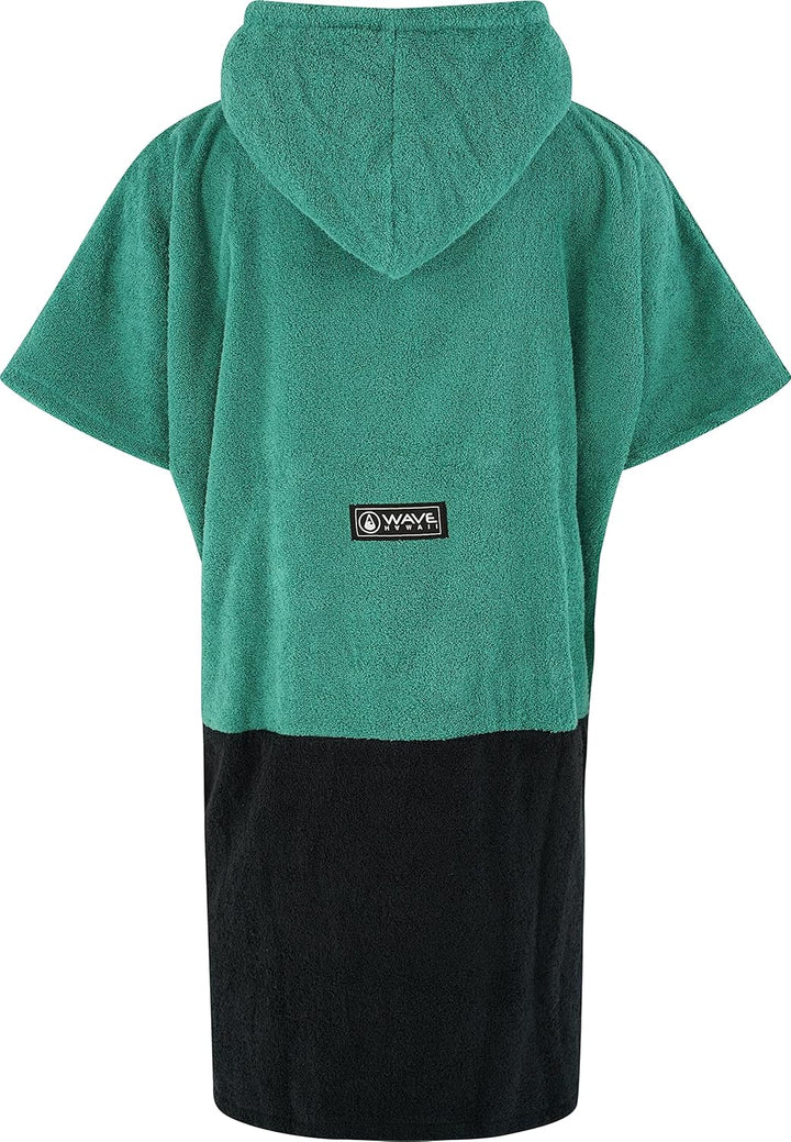 WAVE HAWAII Poncho Faro Badeponcho 100% Baumwolle für Körpergrössen von 160-190 cm Umkleidehilfe für