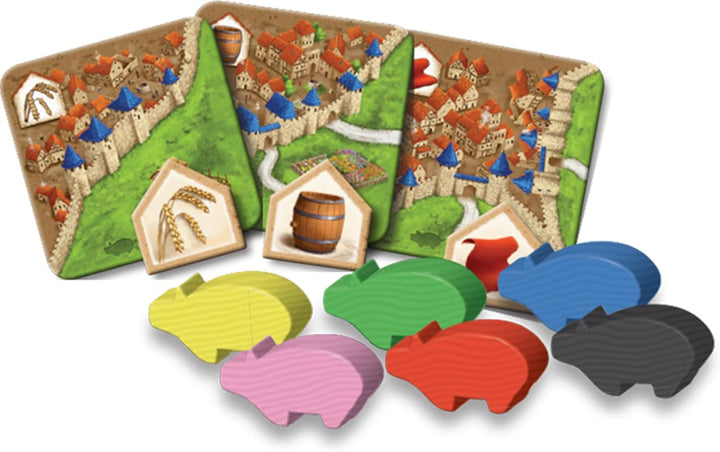 Z-Man Games , Carcassonne Traders & Builders, Board Game Expansion 2, Ages 7 and up, 2-6 Players, 45