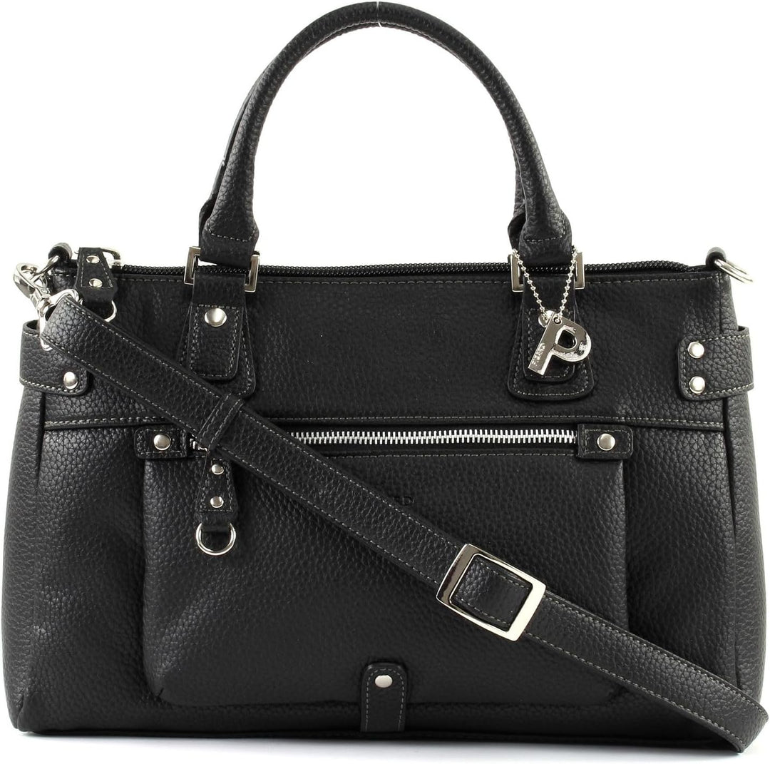 Picard Synthetik Shopper Loire Weiblich Alltag Breite 21 cm Höhe 0,5 cm Länge 34 cm Schwarz (Schwarz