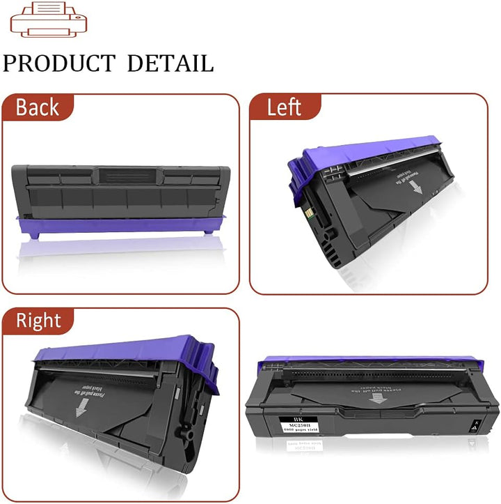 ASEKER Kompatibler Tonerkartusche M C250H für Ricoh M C250FWB, P C301W Drucker, 6,900 & 6,300 Seiten