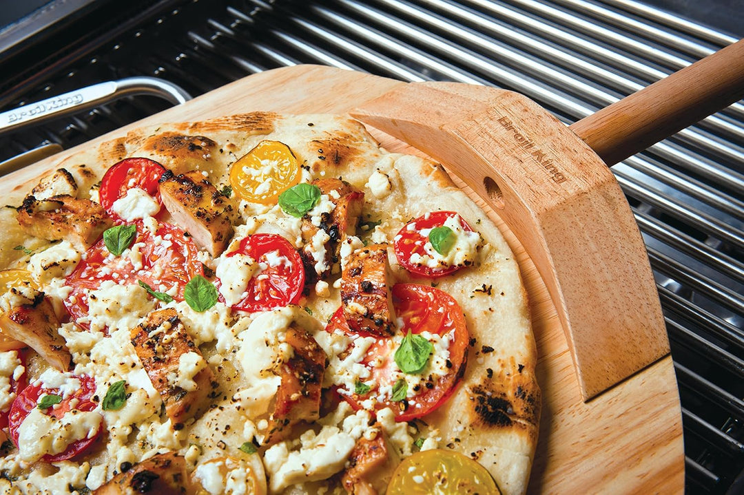 Broil King 69816 Profi Pizzastein mit Edelstahlstütze