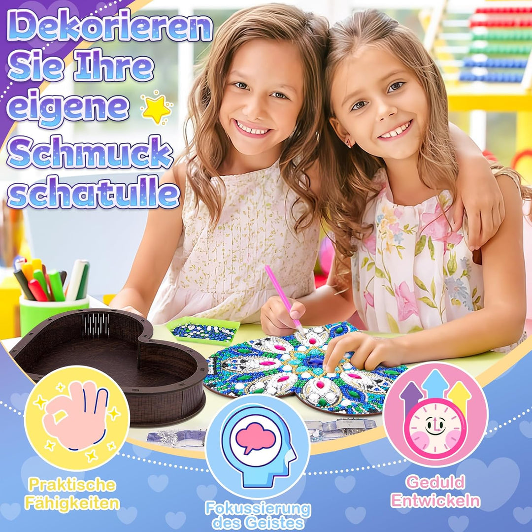 Geschenke für Mädchen 6 7 8 9 10 Jahre: Bastelset Kinder 5-12 Jahre Geburtstagsgeschenke, Diamond Pa