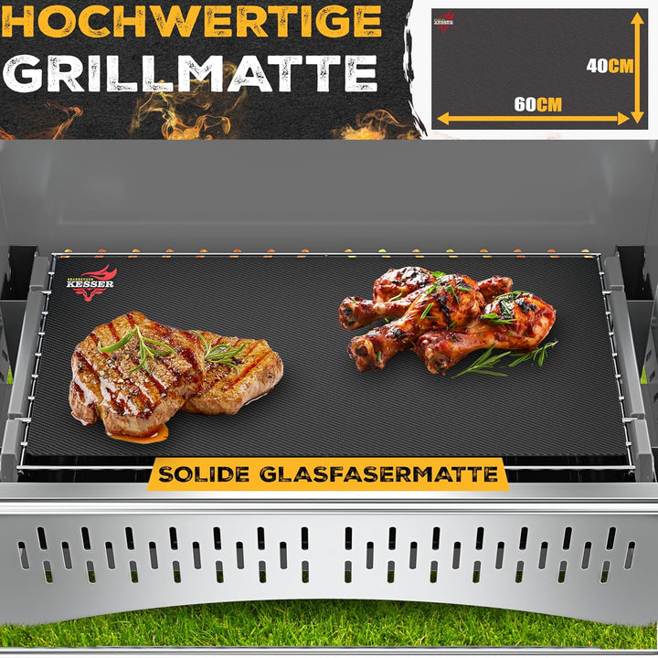 KESSER® Klappgrill tragbarer Camping Grill | Holzkohlegrill aus pulverbeschichtetem Stahl inklusive