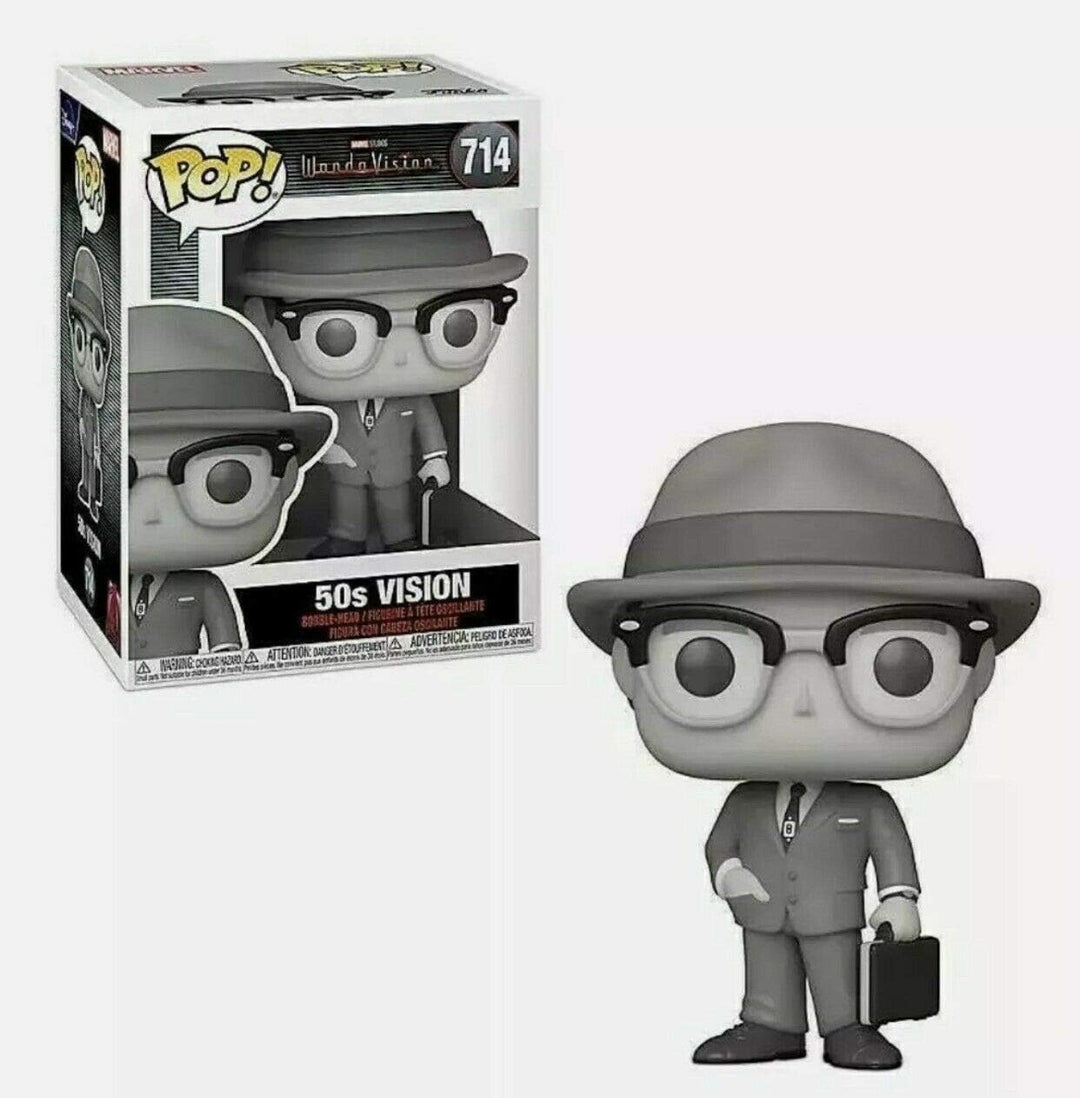 Vision 50's Pop #714 Pop TV: Wanda Vision Vinyl-Figur (gebündelt mit EcoTek Protector zum Schutz der
