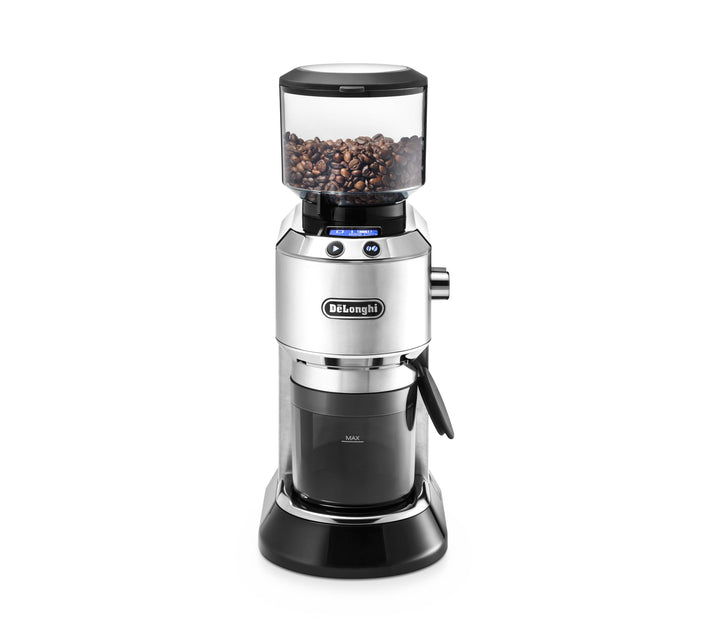 De'Longhi Dedica KG 521.M Elektrische Kaffeemühle, 2,1" LCD Display mit Aroma Funktion, Vollmetallge