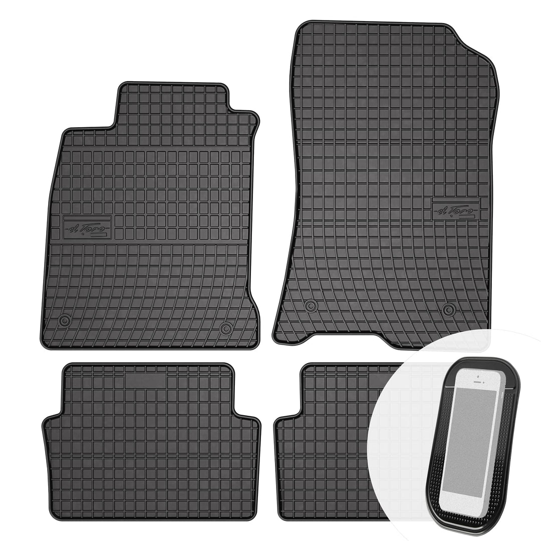 Gummimatten Auto Fussmatten Gummi Automatten Passgenau 4-teilig Set - passend für Renault Laguna III