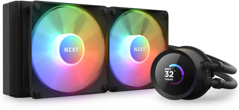 NZXT Kraken 240 RGB - RL-KR240-B1-240mm AIO CPU Wasserkühlung - 1,54" LCD Display 240x240-2x120mm RG