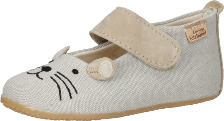 Living Kitzbühel Mädchen Babyballerina Maus Hausschuh, Sandstorm