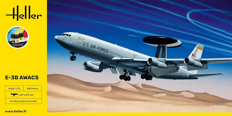 Heller 56308 Starter Kit E-3B AWACS 1/72