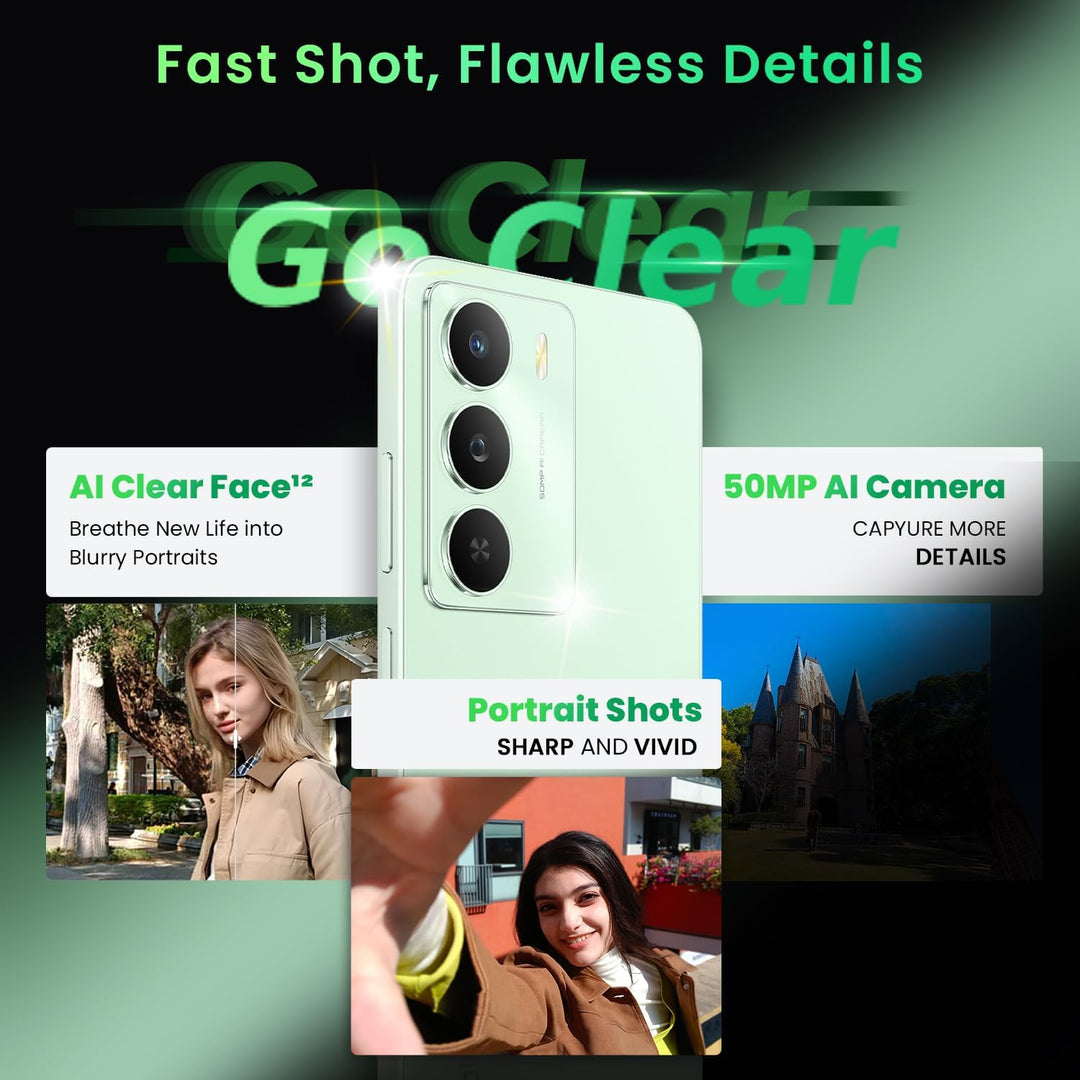 realme 14x 5G Smartphone 8+256GB, Peridot Green, 6.67 Zoll Bildschirm, 120Hz Display, 5000mAh Akku,