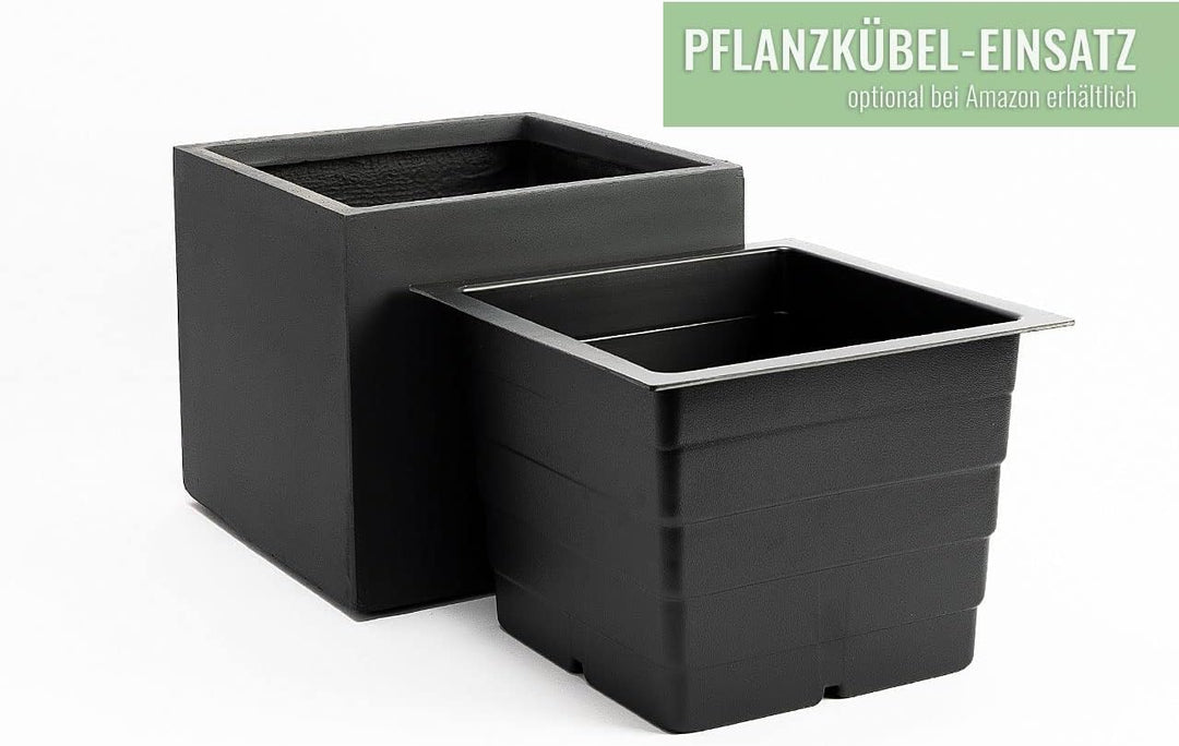 Pflanzwerk® Pflanzkübel TUB Anthrazit 30x60x30cm *Frostbeständiger Blumenkübel* *UV-Schutz* *Qualitä