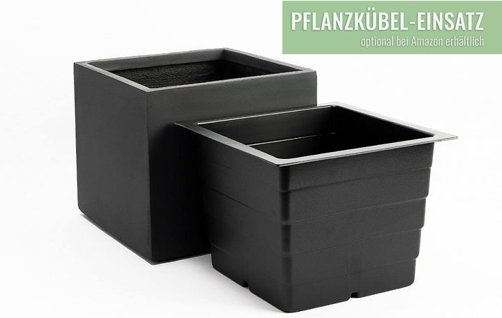 Pflanzwerk® Pflanzkübel TUB Anthrazit 30x60x30cm *Frostbeständiger Blumenkübel* *UV-Schutz* *Qualitä