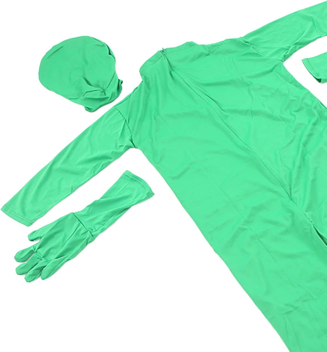 plplaaoo Photography Green Chromakey Bodysuit, Green Screen Bodysuit, Full Body Split Design Bodysui