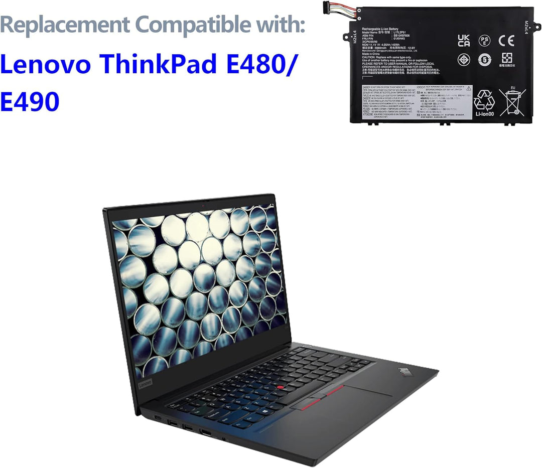 Swark Laptop Akku L17L3P51 L17C3P51 Kompatibel mit [Lenovo] ThinkPad E480 E485 E490 E495 E580 E585 E