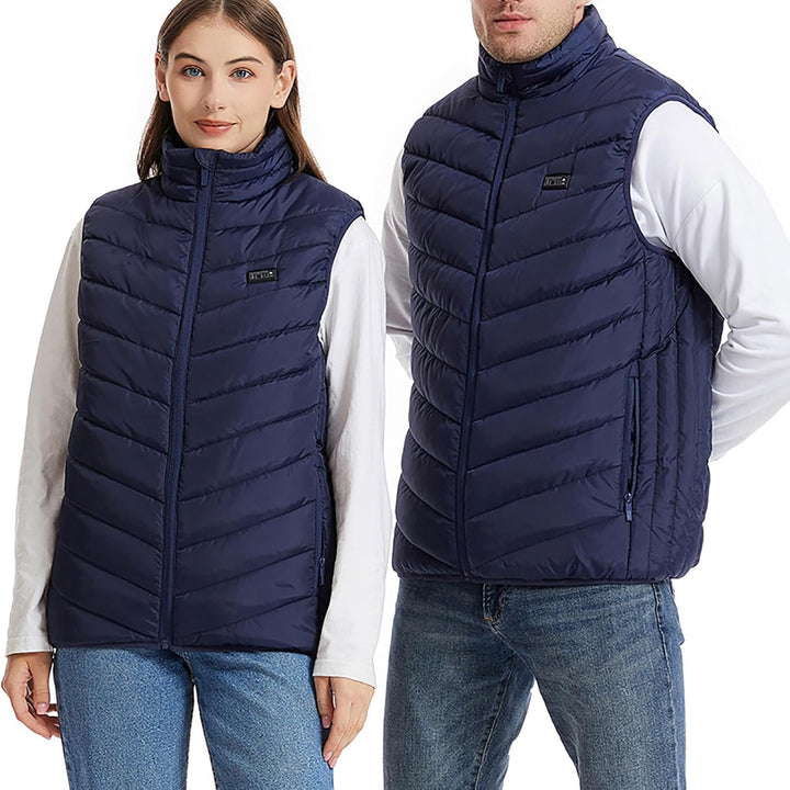 Battnot Beheizbare Weste Damen herren, Elektrische Heizweste ärmellos Jacke Mit Heizung, USB Elektri