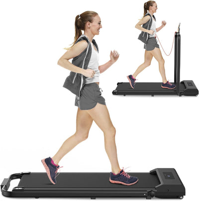 bigzzia Walking Pad Klappbar - 1-10 km/h Laufband für Zuhause Klappbar 2.5 PS Laufbänder Schreibtisc
