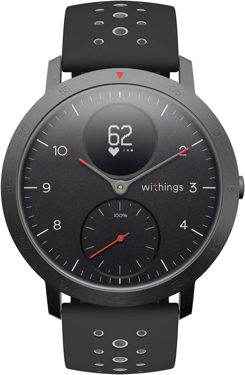 Withings Steel HR Sport - Multisport Hybrid Smartwatch, Connected GPS, Herzfrequenz, Fitnessniveau v